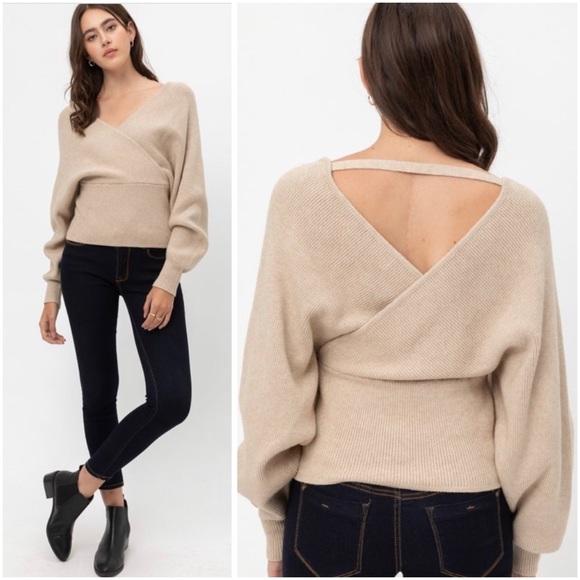 🆕Surplice front sweater - Picture 5 of 11